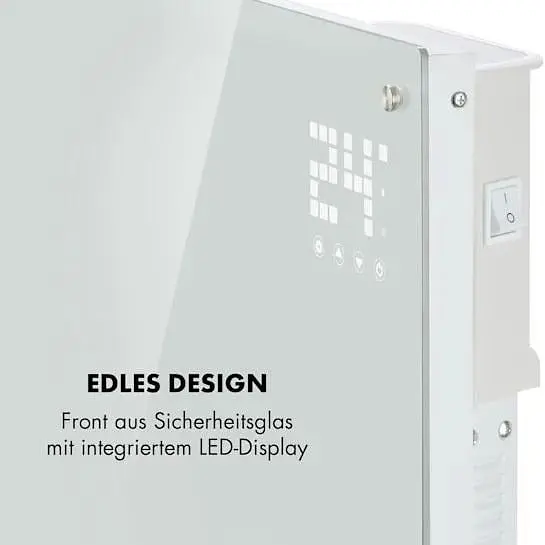 Конвекторный обогреватель Klarstein Bornholm Smart WiFi 2000 Вт белый (10034390) - фото 3