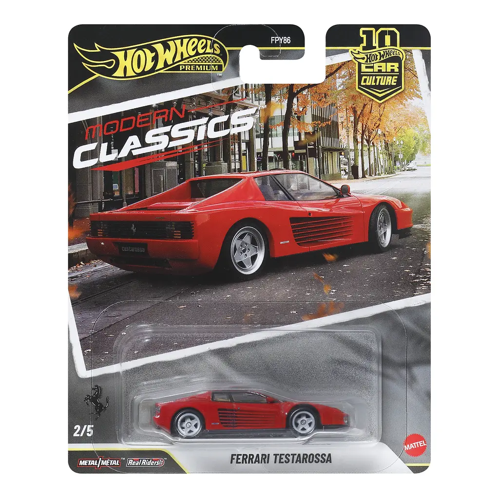 Колекційна модель машинки Hot Wheels Ferrari Testarossa серії Car Culture (JKF00) - фото 4