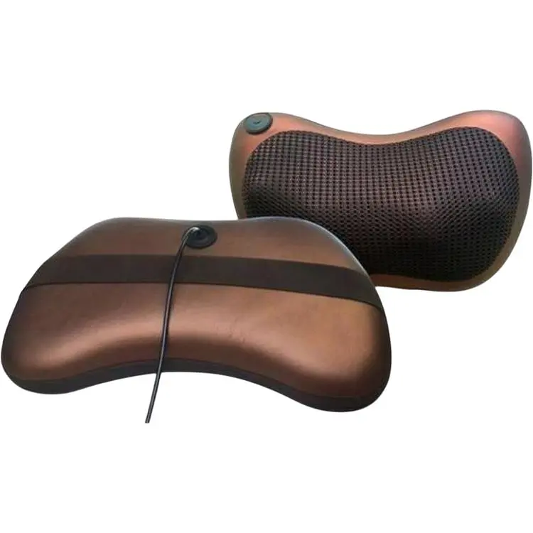 Автомобільний масажер-подушка для шиї XPRO Massage pillow CHM-8028 роликовий коричневий (MER-13123_329) - фото 2