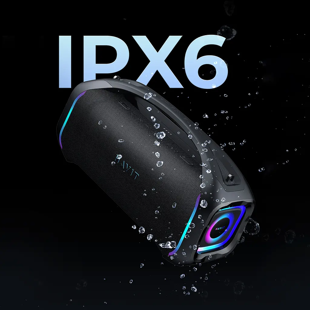 Портативна колонка HAVIT SK910BT "Party Blast" 100W IPX6 Black HAVIT (29001-000) - фото 7