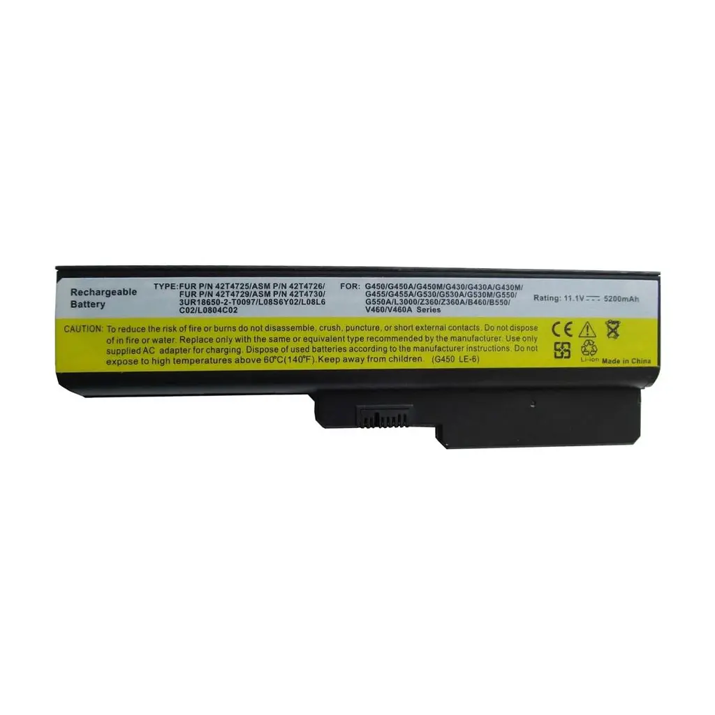Акумулятор до ноутбука AlSoft Lenovo IdeaPad G430 42T4585 5200mAh 6cell 11.1V Li-ion (A41591)