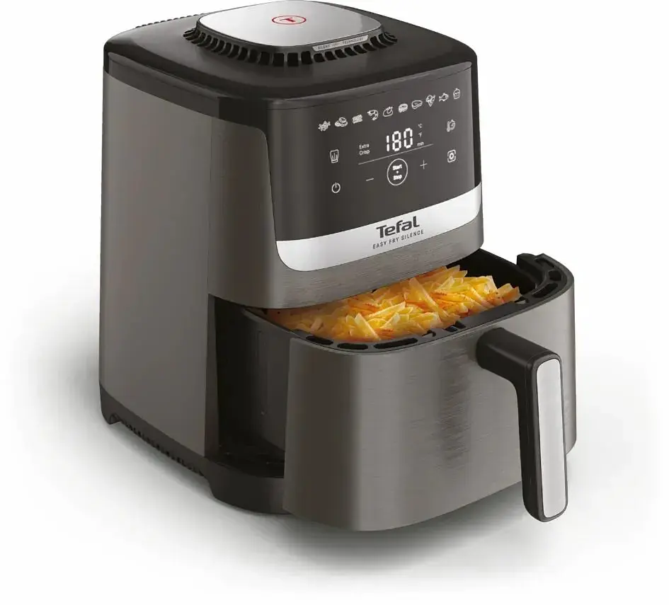 Мультипіч Tefal Easy Fry Silence 1670Вт 5л сенсорне управління 10 програм пластик темно сірий-чорний - фото 2