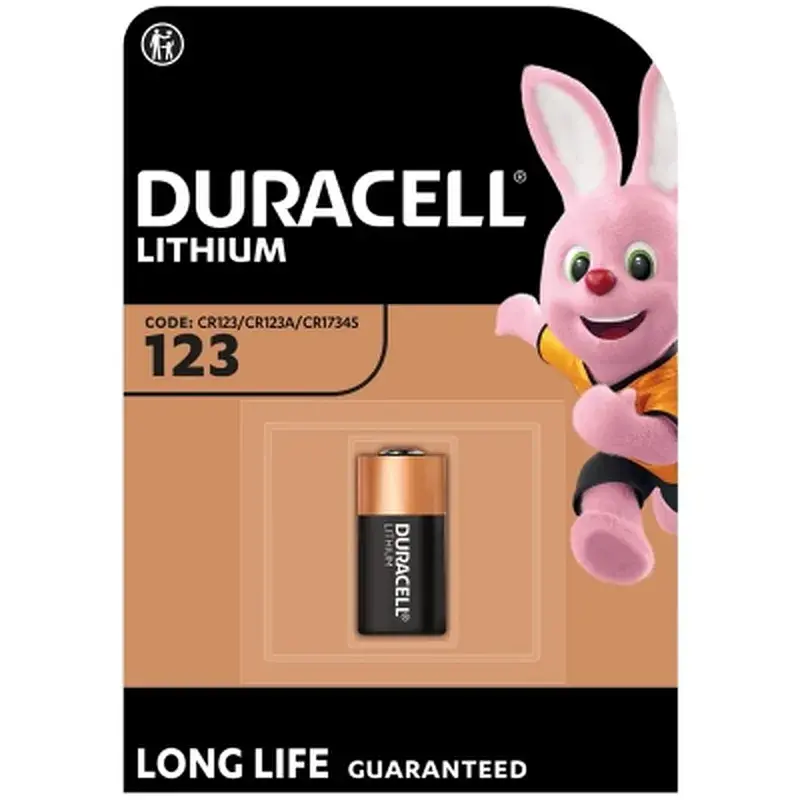 Батарейка Duracell 123 3V High Power літієва, CR123/CR123A/CR17345, 1 шт. в упаковці (5000394123106 / 5000784) - фото 5