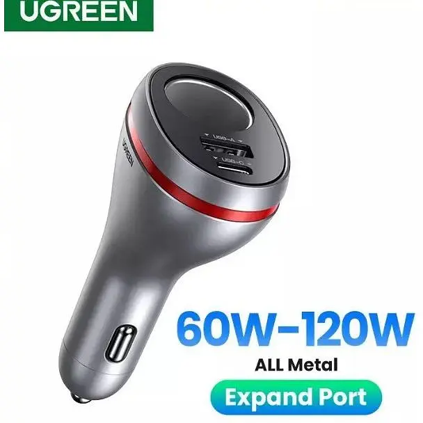 Автомобільний зарядний пристрій Ugreen CD204 Car Charger 2 x USB Ports - фото 3