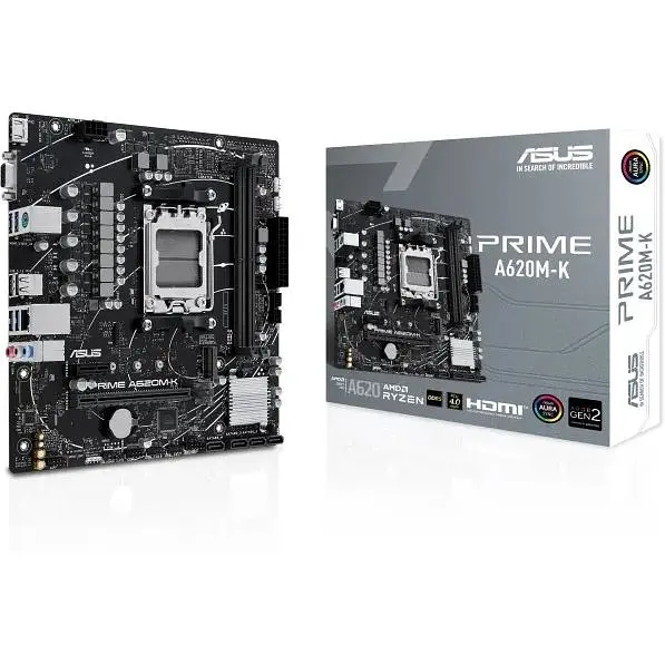Материнська плата Asus Prime A620M-K sAM5 A620 2xDDR5 HDMI D-Sub mATX - фото 7