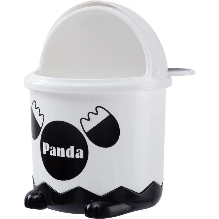 Відро для сміття MBM My Home настільне з кришкою 1.2 л біле (BIN-07 1,2L WHITE) - фото 2