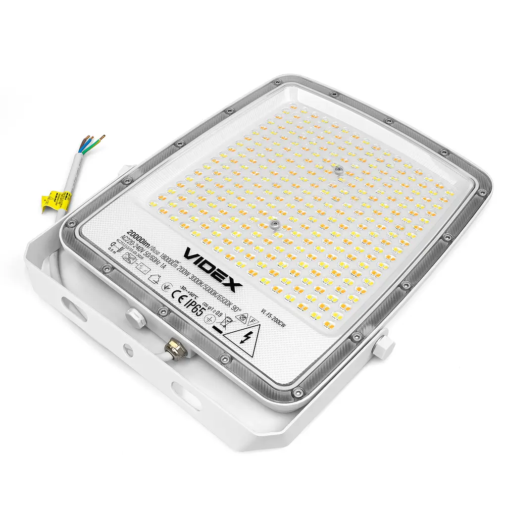 LED прожектор Videx F5, 200W 3000-5000-6500K 230V White (VL-F5-200CW) (29257-000)  - фото 8