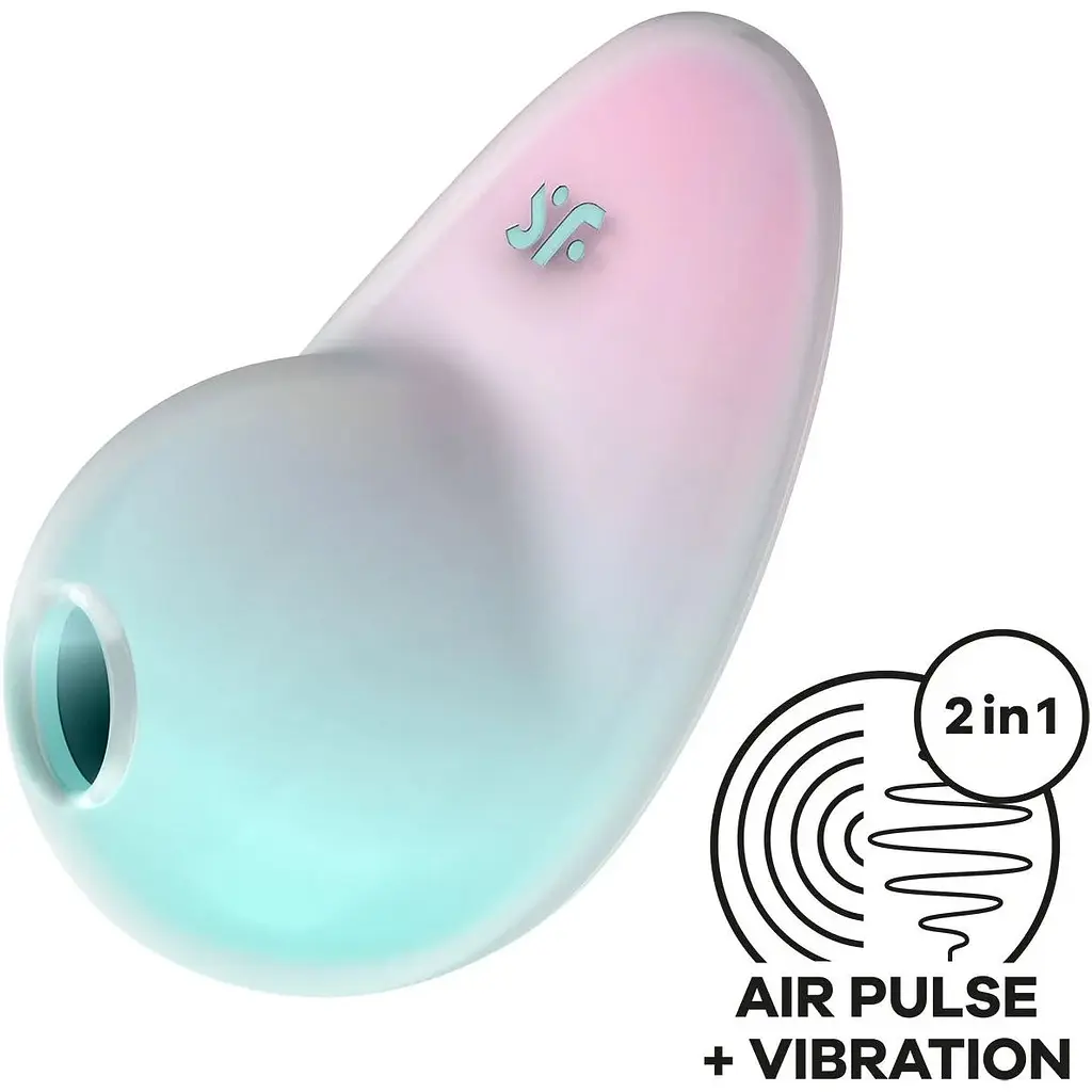 Вакуумний стимулятор з вібрацією Satisfyer Pixie Dust Mint/Pink - фото 2
