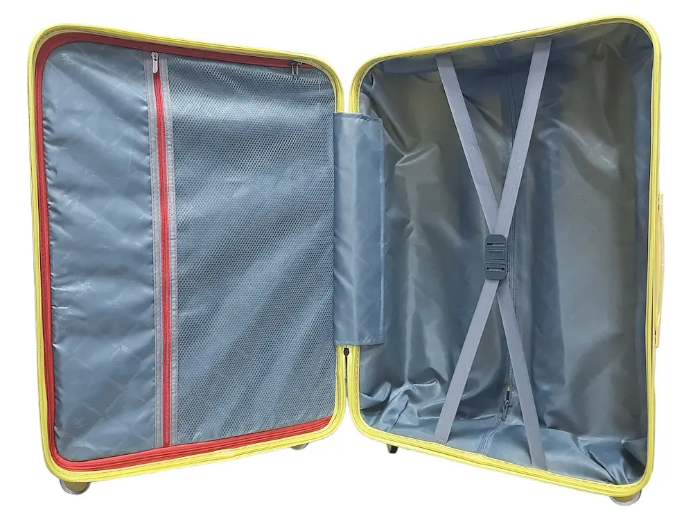 Валіза середня M+ з поліпропілену Milano bag 0305 84л Жовта - фото 4