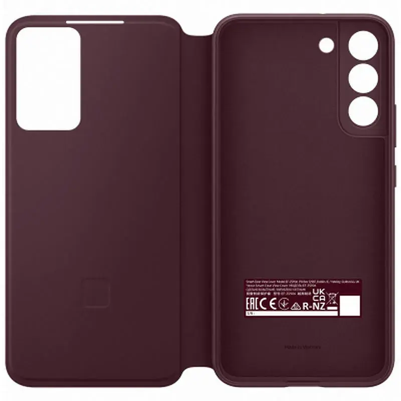 Чохол до мобільного телефона Samsung Smart Clear View Cover Galaxy S22 Plus Burgundy (EF-ZS906CEEGRU) - фото 4