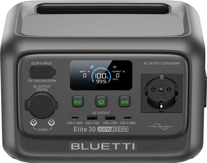 Зарядная станция Bluetti Elite 30 V2 / 600 Вт / 288 Вт/год / LiFePO4 (PB931514) - фото 3