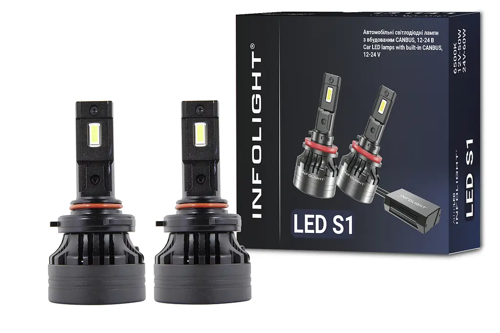 Комплект світлодіодних ламп Infolight S1 HB3 50W - фото 5