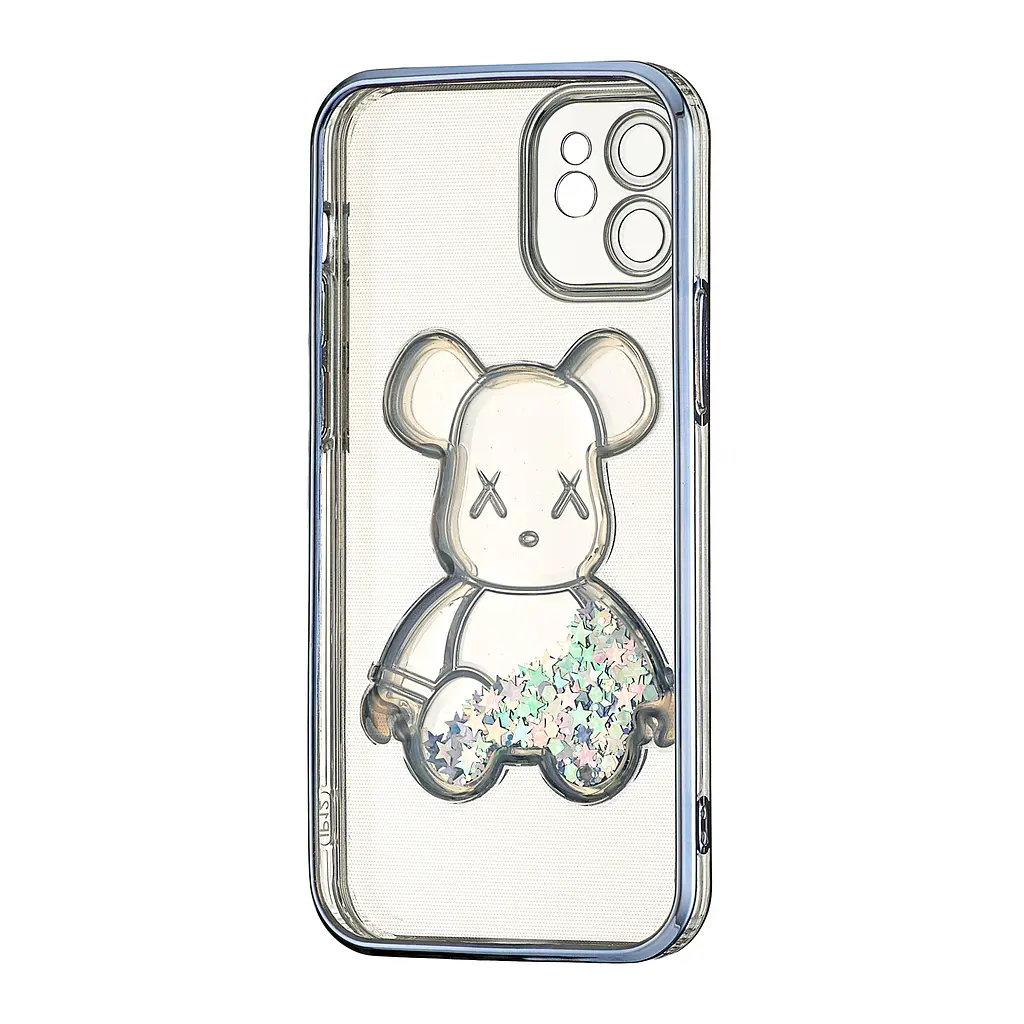 Чохол Shining Bear Case Protected Camera iPhone 12 Blue - фото 3