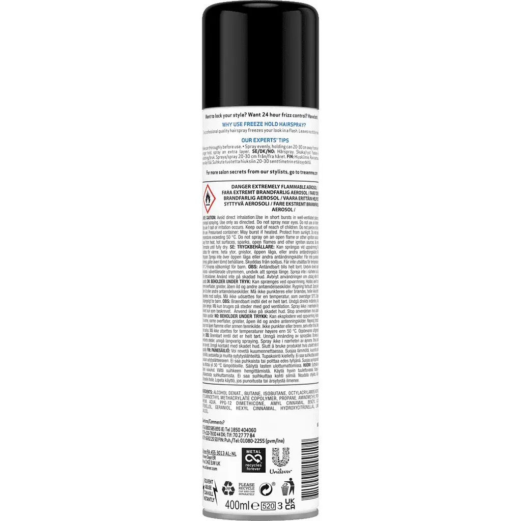 Лак для волосся TRESemme Freeze Hold максимальна фіксація 5, 400 мл - фото 2