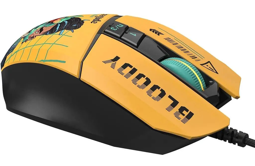 Мышь Bloody A4Tech W63 Max Renegade Sunset Yellow (W63 Max Renegade Sunset) - фото 4