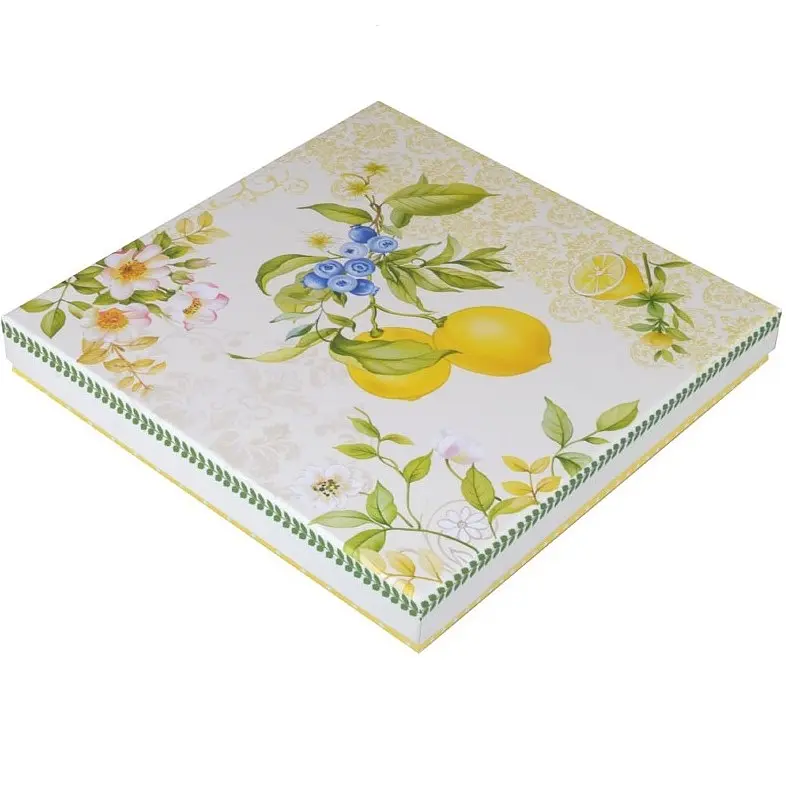 Набор тарелок Lefard Лимон, 19 см, белый с зеленым (924-409) - фото 2