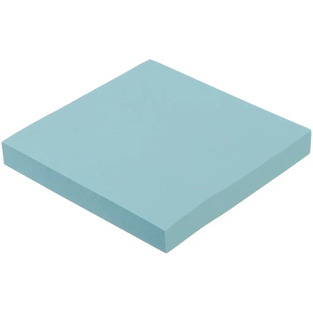 Блок бумаги для заметок Buromax Pastel с клейким слоем 75х75 мм 100 листов голубой (BM.2384-14) - фото 2