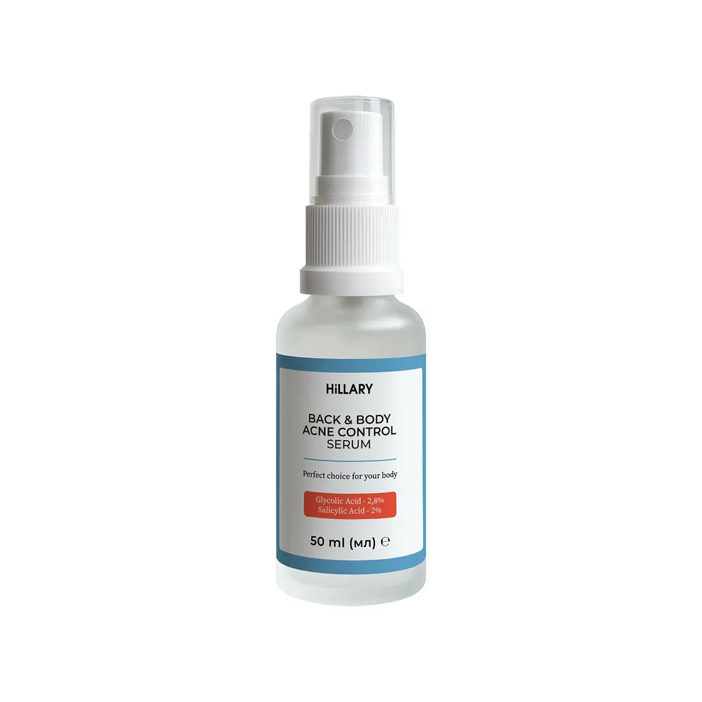 Сироватка для проблемної шкіри з саліциловою кислотою Back & Body Acne Control serum Hillary 50 мл - фото 2