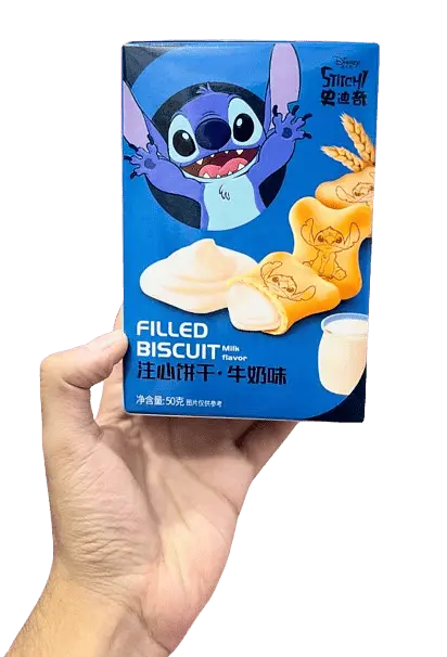 Печиво Binqi Disney Milk Filled Biscuit Stitch 50г - фото 5