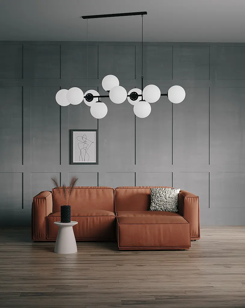 Люстра BB2, PikArt арт. 25268 Черный Белый - фото 4