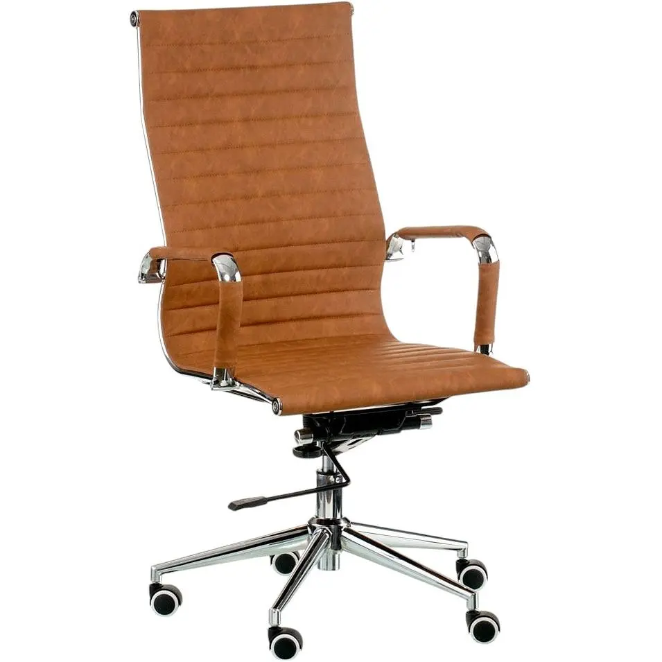 Офісне крісло Special4you Solano Artleather світло-коричневе (E5777) - фото 3