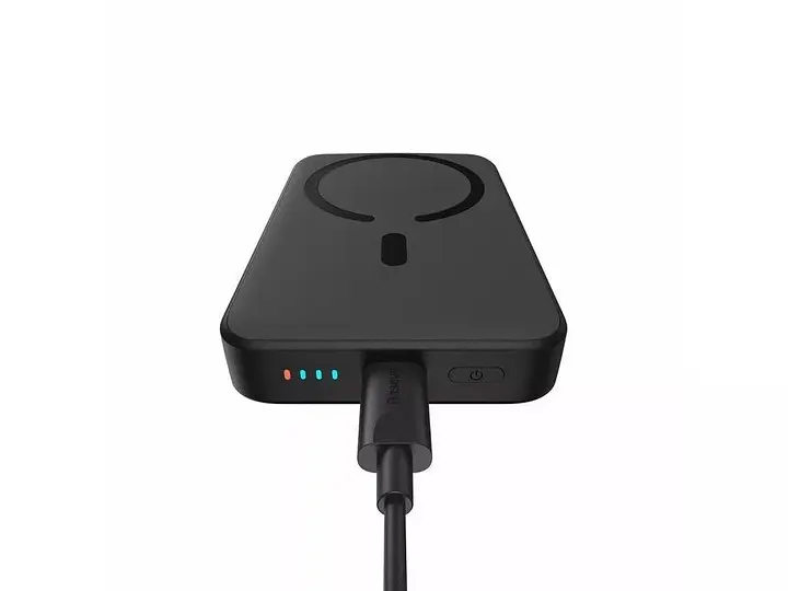 Магнитный беспроводной аккумулятор - зарядное Baseus Magnetic Mini Wireless 10000mAh 20W PPCX070001 - фото 7