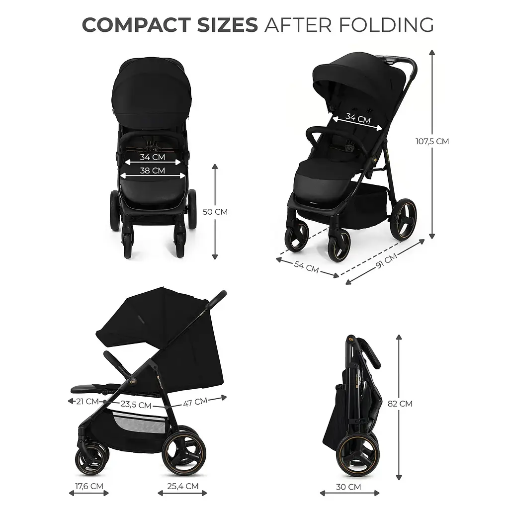 Прогулянкова коляска Kinderkraft Trig 3 Onyx Black (KSTRIG03BLK0000) - фото 8