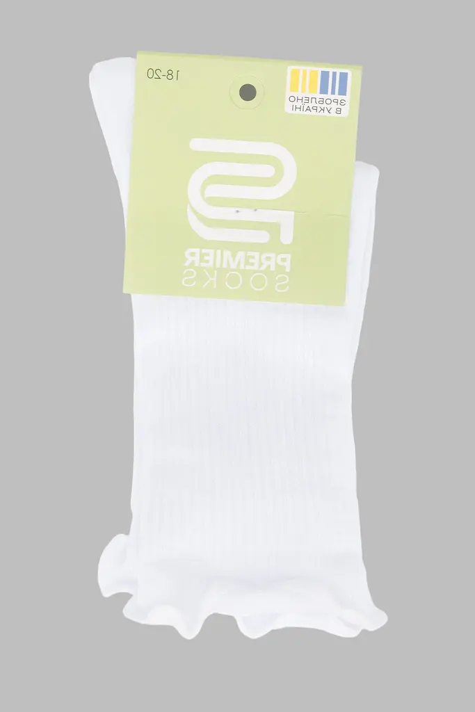 Шкарпетки для дівчинки Premier Socks Рюші 18-20 Білий (4820203340033A) (4820203340033) - фото 7