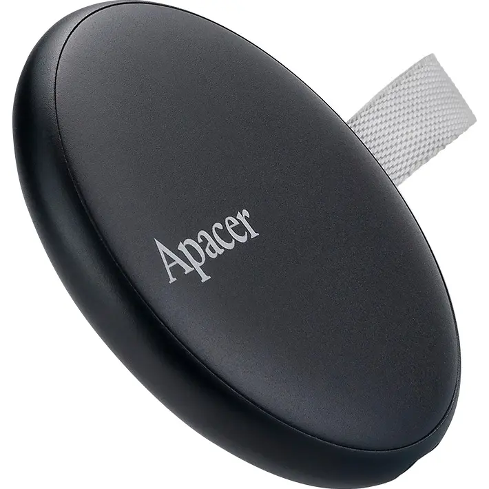 Накопичувач зовнішній SSD USB 1 TB Apacer Magnetic Portable AS725 Black (AP1TBAS725B-1) - фото 2