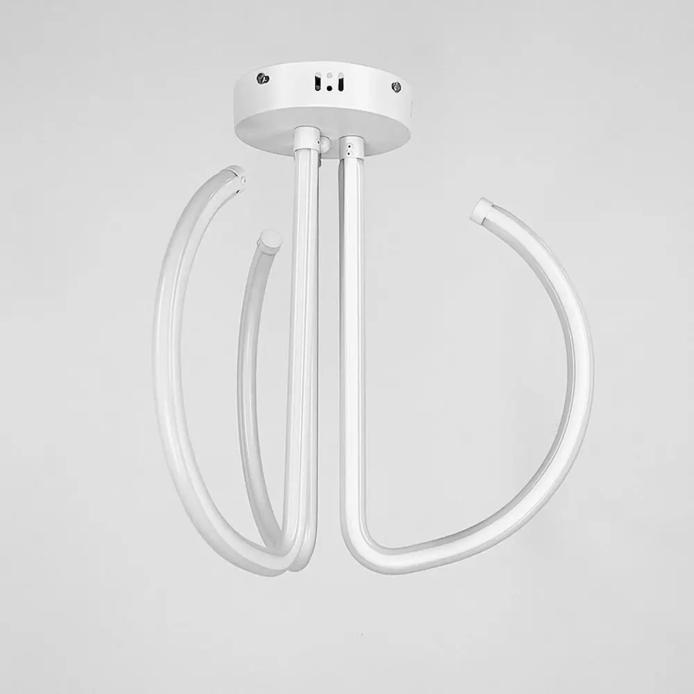 Потолочная белая LED люстра на три завитка Ст. 9979/3 | Line F - фото 8