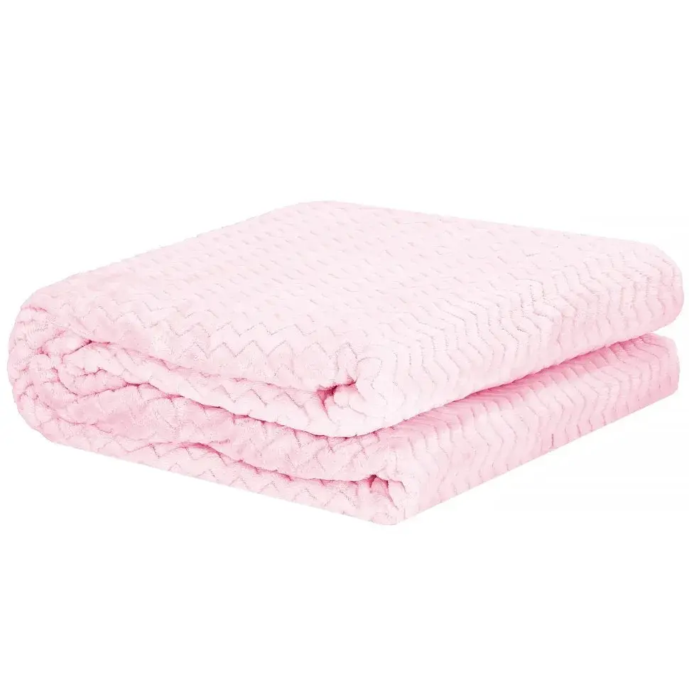 Плед-покривало Extra Soft Springos HA7128 світло-рожевий 130x180 см - фото 3