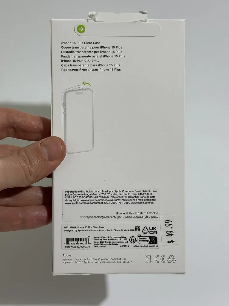 Оригінальний прозорий чохол для iPhone 15 Plus Apple Clear Case with MagSafe (MT213ZM/A) протиударний - фото 6