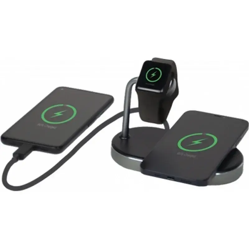 Зарядний пристрій Verbatim 3in1 Apple Watch and iPhone Charging Stand (49556) - фото 8