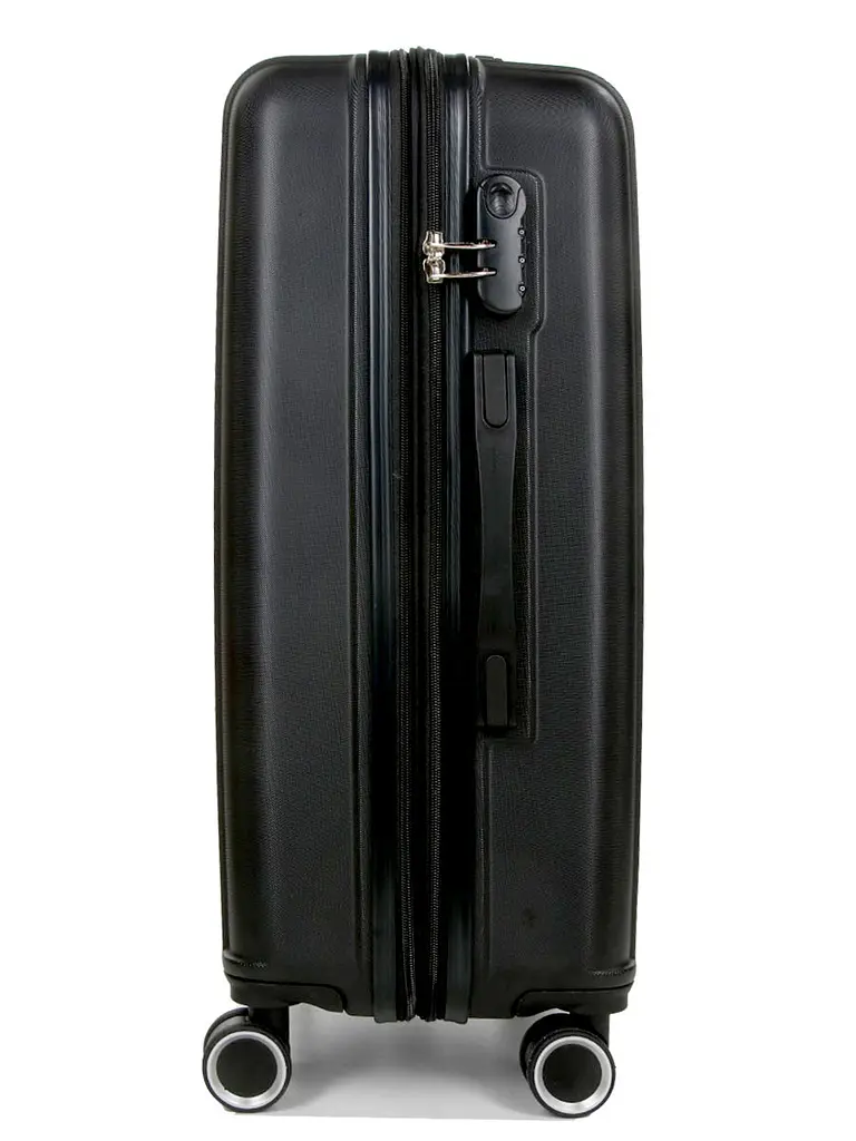 Валіза полікарбонат середній (M) Airtex 623 70л 66x42x26см Чорний (Black) - фото 5