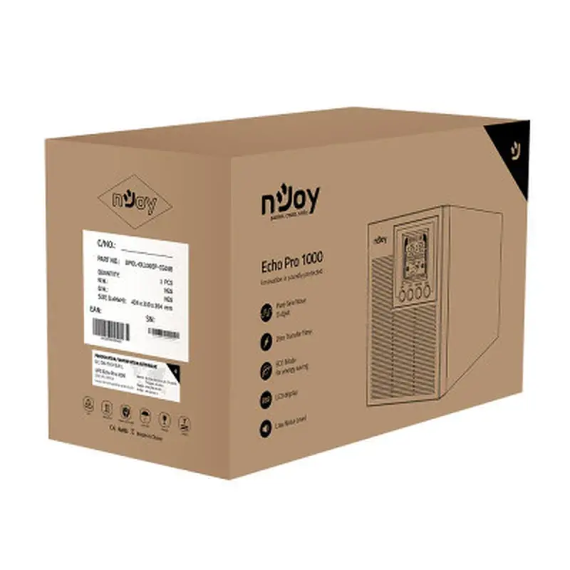 Пристрій безперебійного живлення nJoy Echo Pro 1000VA USB (UPOL-OL100EP-CG01B) - фото 5