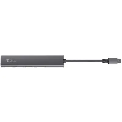 Концентратор Halyx Type-C to 4-Port USB-A 3.2 Grey Trust (24948_TRUST) - фото 3