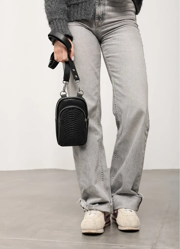 Жіноча сумка Sambag Modena з принтом крокодила 19 х 11 х 3 см (96193070) - фото 4