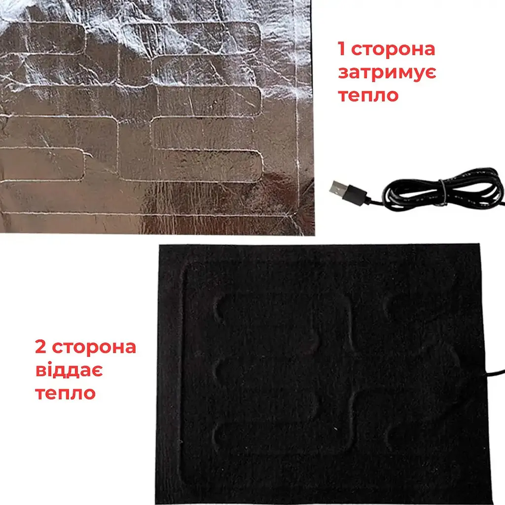 Електрогрілка для домашніх тварин з підігрівом від USB 30x25x0,1 см (91540001) - фото 7