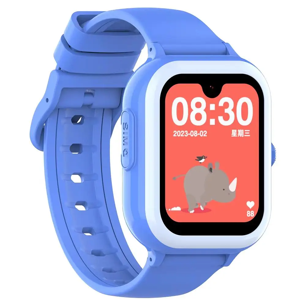 Дитячий смарт годинник Lemfo D89 з GPS трекером, SIM-картою, відеодзвінками, AMOLED дисплеєм, камерою, прослуховуванням, голосовим чатом, Wi-Fi та кнопкою SOS Синій - фото 4