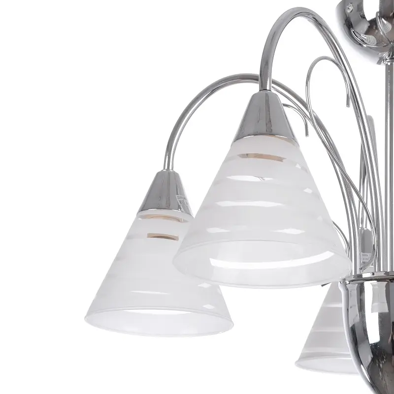 Люстра потолочная Brille классическая E14 60W CH (LK-175C/5) - фото 3