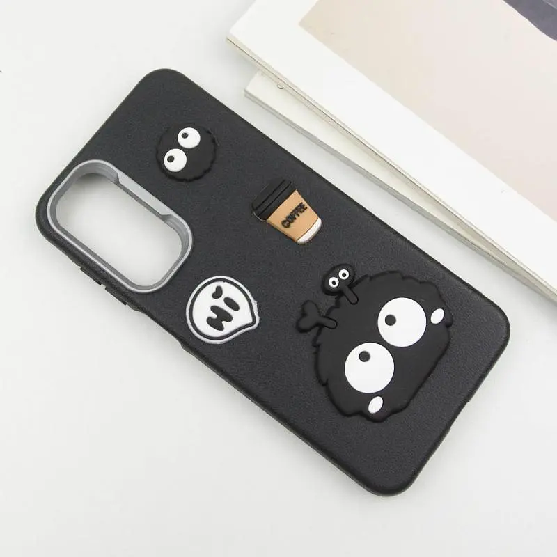 Чехол TPU Leather Toys для Samsung Galaxy S25 FE Monster / Black - фото 2