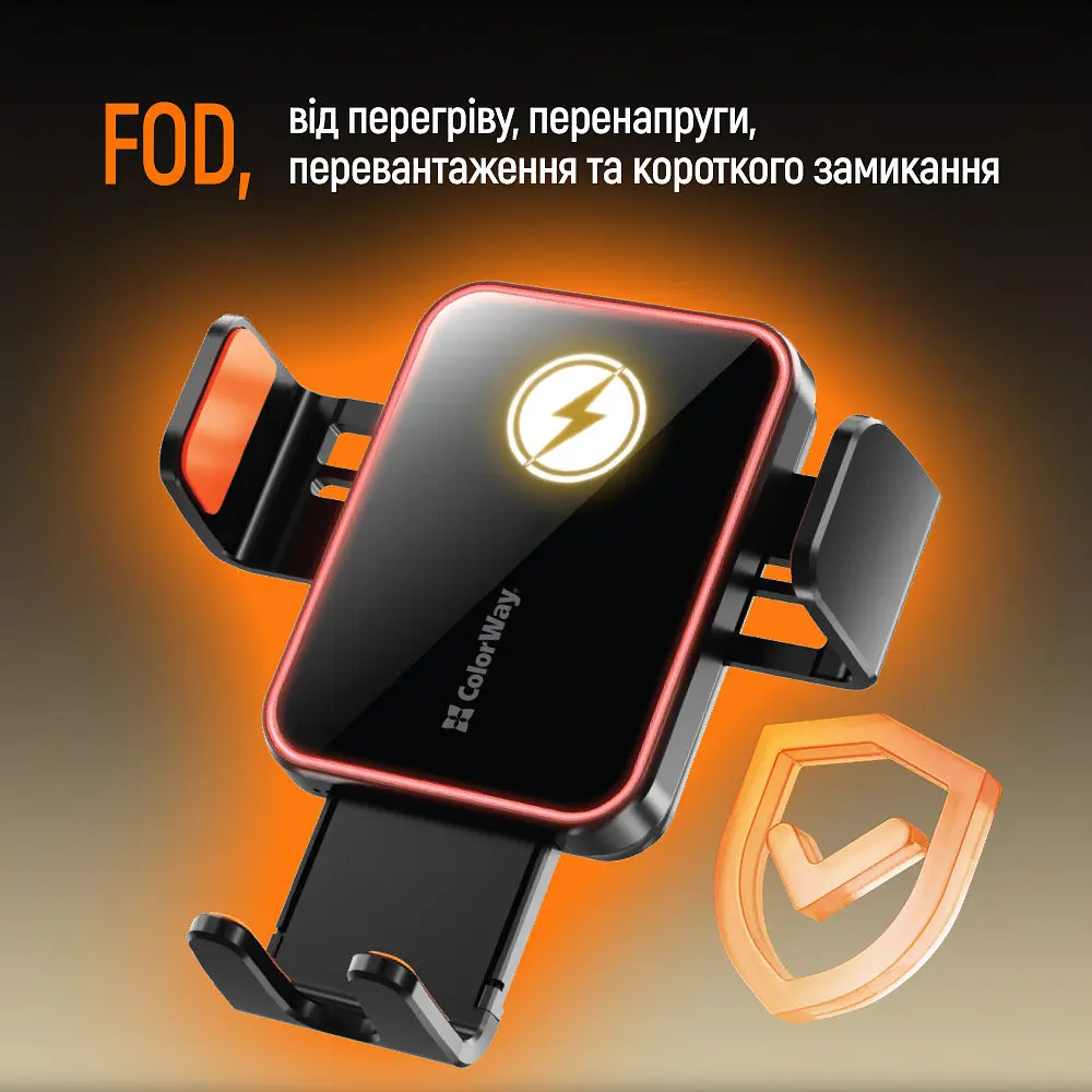Бездротовий зарядний пристрій СolorWay Ultra-mini 15W Чорний (CW-CHAW069Q-BK) - фото 5