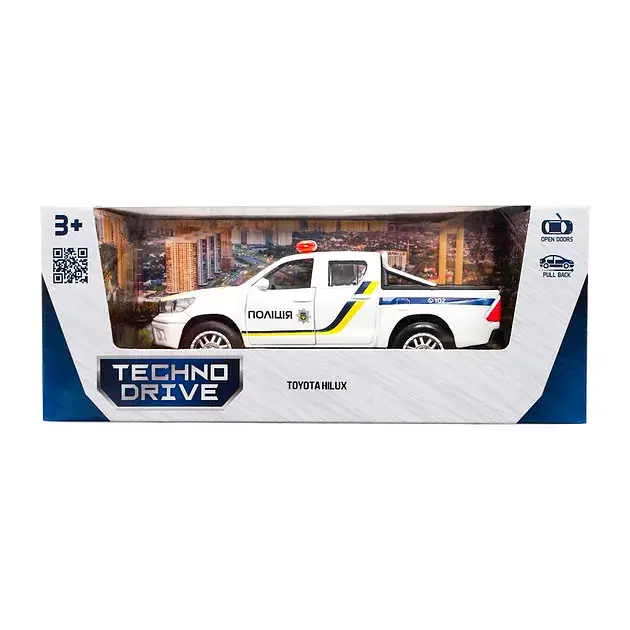 Автомодель TOYOTA HILUX Поліція KIDDISVIT KM250426 Різнокольоровий shop (6974465202511) - фото 4