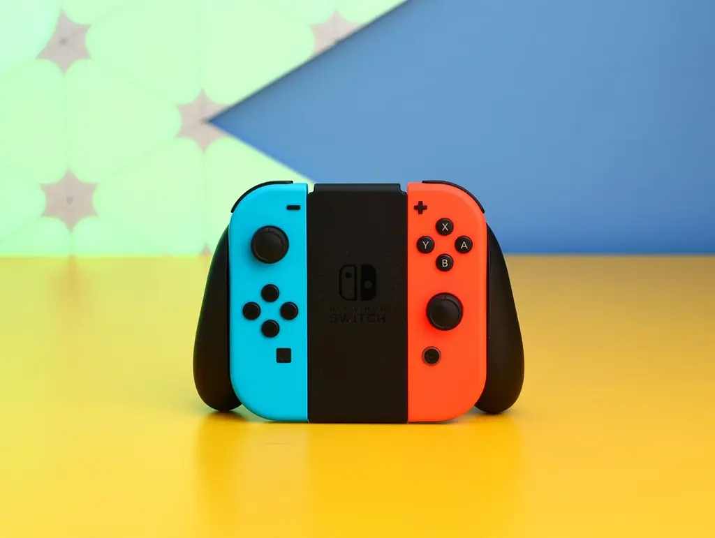 Портативна ігрова консоль Nintendo Switch OLED with Neon Blue and Neon Red Joy-Con (045496453442) Б/У [171927] - фото 5