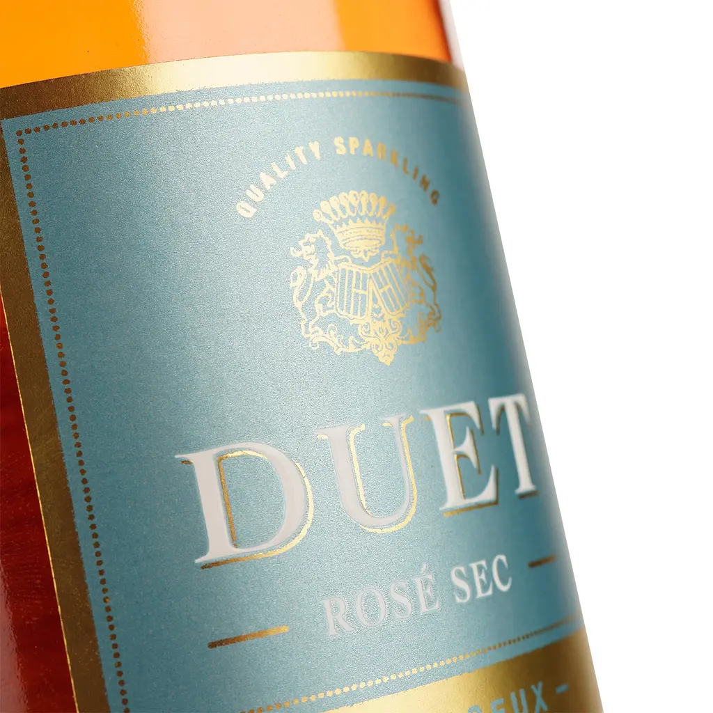Вино игристое Duet Rose Sec розовое брют 0.75 л - фото 3