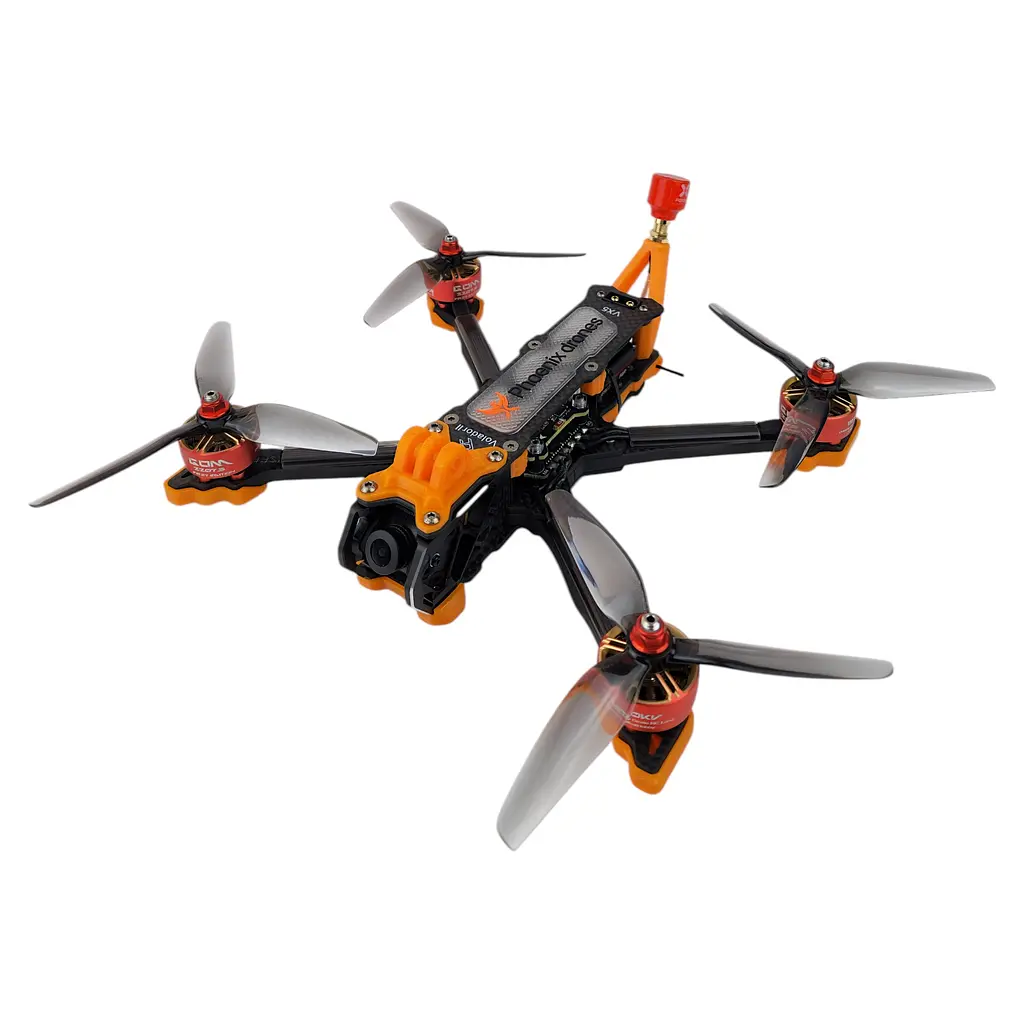 Дрон Phoenix drones Ember5 ELRS 2.4 analog із двигунами GOM 2207.5 та карбоновою рамою - фото 2