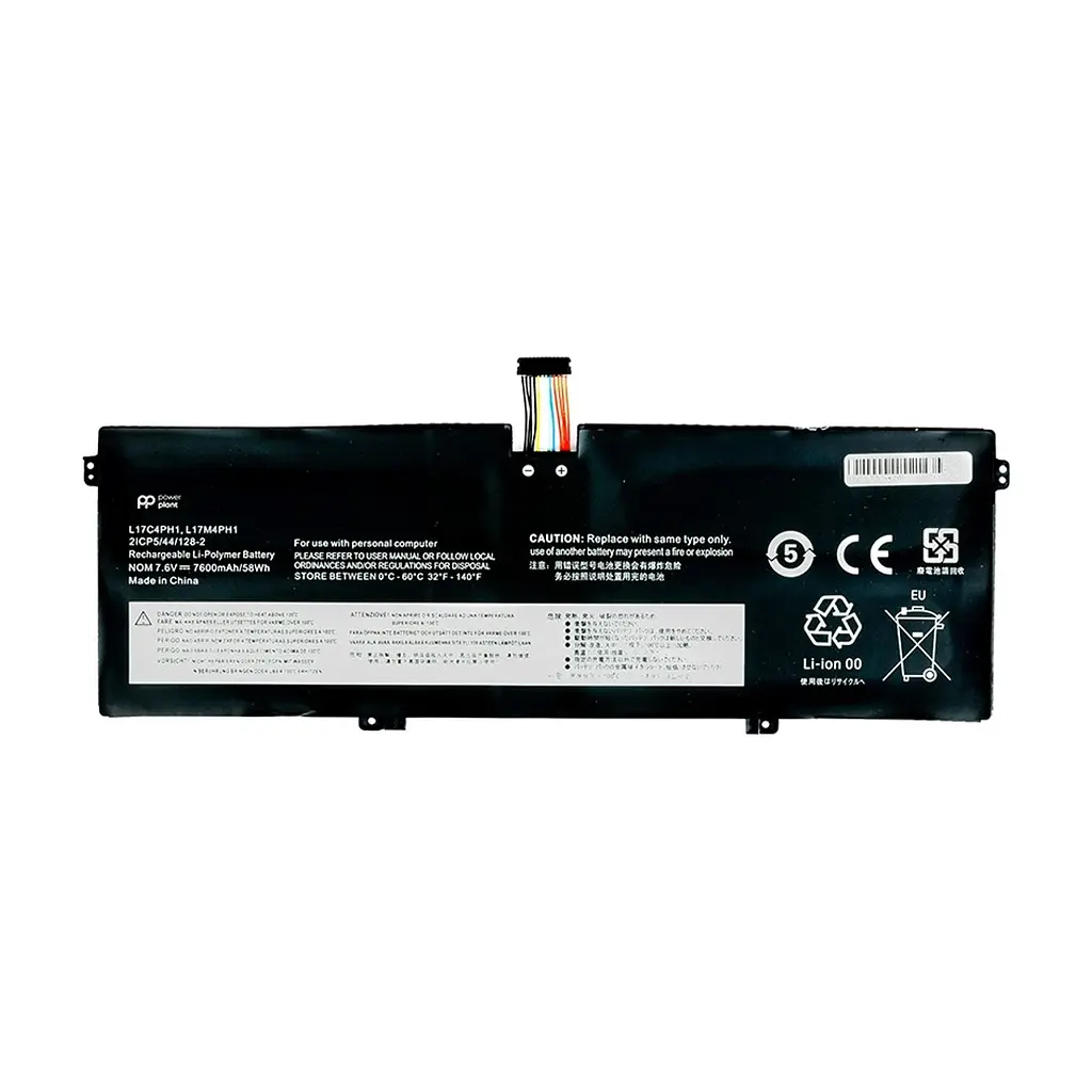 Акумулятор до ноутбука PowerPlant LENOVO Yoga C930 (L17C4PH1) 7.6V 7600mAh (NB481231)