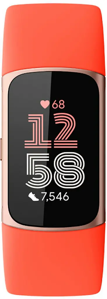 Смарт-браслет Fitbit by Google Charge 6 Gold koperta / coral belt - фото 2