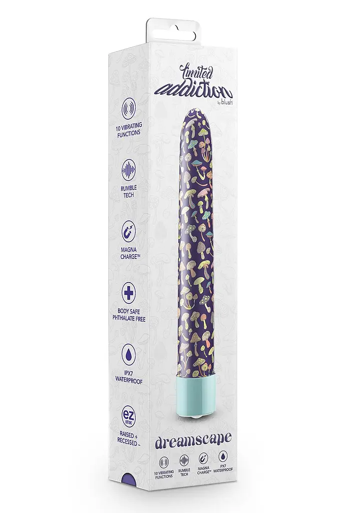 Вибратор Blush Limited Addiction Dreamscape 17.8 см синий - фото 9