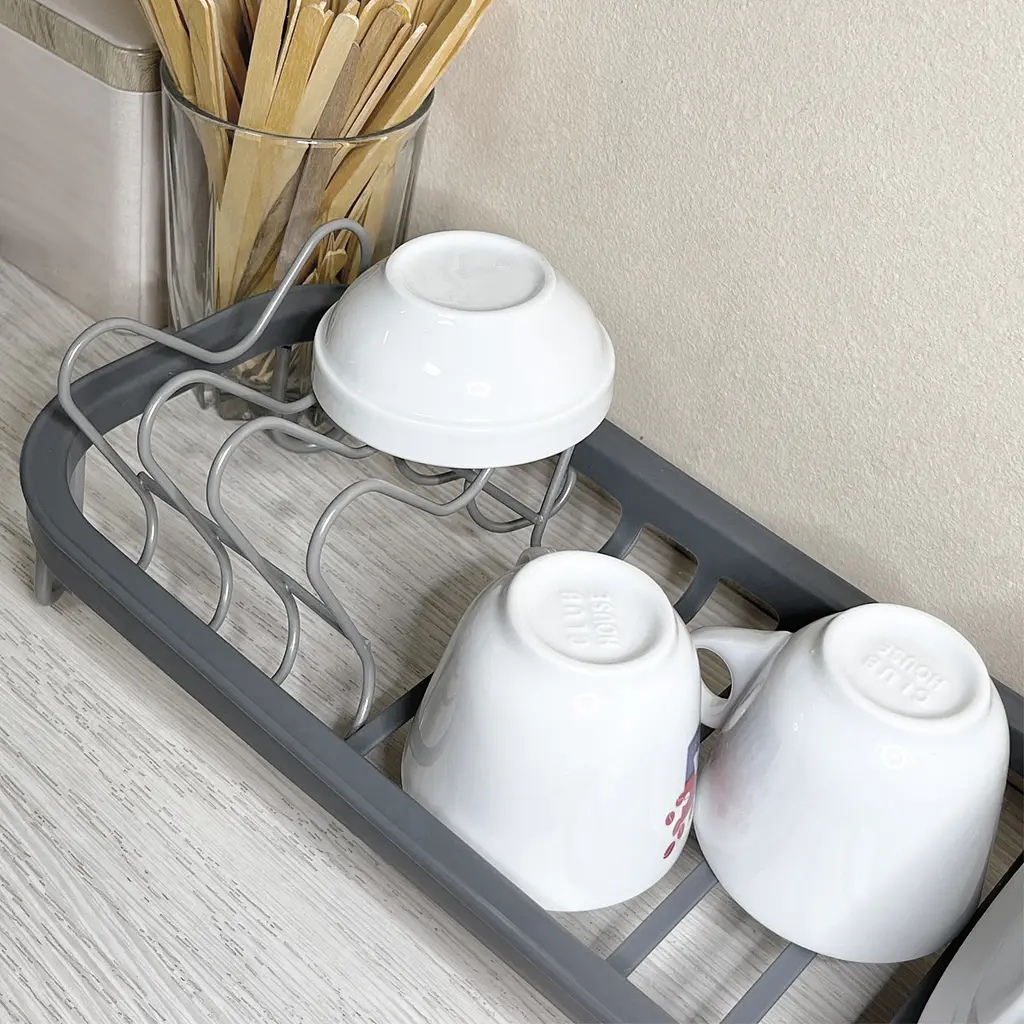 Сушарка для посуду МВМ My Home, сірий (DR-05 GRAY) - фото 2